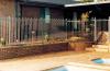 Backyard paving and fencing to match house style in Hallet Cove, South Australia.